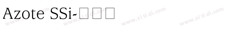 Azote SSi字体转换